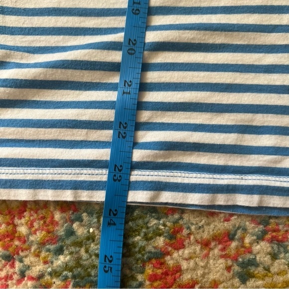 J. Crew stripped t shirt with front pocket size L - Picture 3 of 6